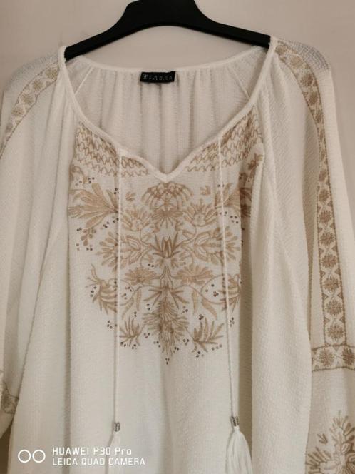 Tuniek met borduursel XL, Kleding | Dames, Blouses en Tunieken, Zo goed als nieuw, Maat 46/48 (XL) of groter, Overige kleuren