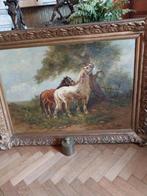 scilderij olie op doek  100x 80 ongeveer getekend bakvis, Enlèvement