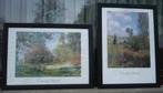 2 kaders met ingelijste poster van Claude MONET, Verzamelen, Rechthoekig Staand, Met lijst, Ophalen of Verzenden, Zo goed als nieuw