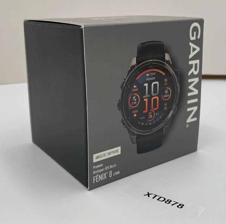 Garmin Fenix 8 Sapphire Ongeopend, Bijoux, Sacs & Beauté, Montres de sport, Neuf, Noir, Distance, Bandage calorique, État, GPS