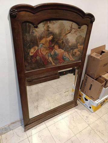 Spiegel plus hout schilderij beschikbaar voor biedingen