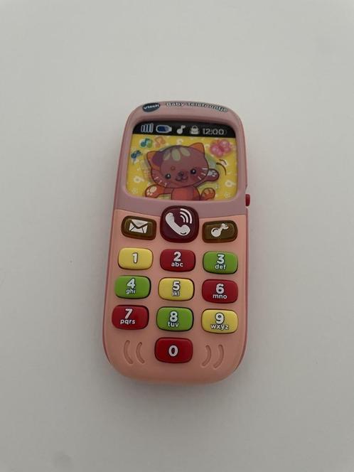 Vtech roze telefoon met de knipperende beltoets, Kinderen en Baby's, Speelgoed | Vtech, Zo goed als nieuw, 6 maanden tot 2 jaar