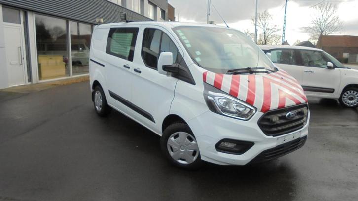 FORD TRANSIT CUSTOM L1H1 - 130 PK - TREKHAAK - CRUISE - GAR, Autos, Ford, Entreprise, Achat, Transit, ABS, Airbags, Air conditionné