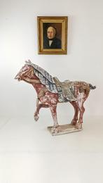 prachtig antiek houten Tang Dynasty Horse beeld, Antiek en Kunst, Ophalen of Verzenden