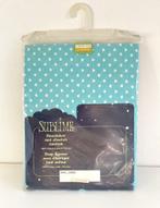 Drap-housse bleu à cœurs blancs Sublime, Maison & Meubles, Neuf, Drap-housse ou Taie d'oreiller, Enlèvement ou Envoi, Aucun