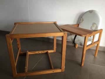 Tafel en stoeltje kunnen apart of in elkaar gezet worden, Kinderen en Baby's, Kinderkamer | Tafels en Stoelen, Ophalen, Gebruikt