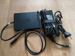 Station d'accueil Dell WD15 USB-C + Chargeur Dell 130W, Ophalen of Verzenden, Dell, Docking station, Gebruikt