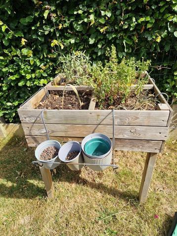 Verhoogde planten/kruidenbak 80 cm (H, B, D) beschikbaar voor biedingen