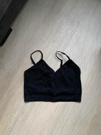 Zwart crop top S primark met build-in bandeau bh, Primark, Zwart, Ophalen of Verzenden, Zo goed als nieuw