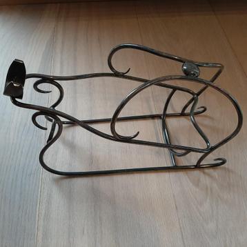 wijnfleshouder antiek verzilverd beschikbaar voor biedingen