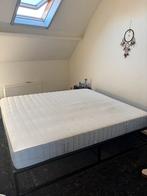 Metalen bedrame, Ophalen, Gebruikt, Zwart, Tweepersoons