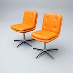 Vintage draaistoelen van Vinco France uit de jaren 70, gesig, Antiek en Kunst, Ophalen