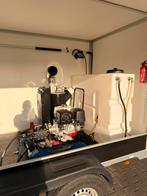 Hogedruk/stoom trailer, Tuin en Terras, Hogedrukreinigers, Ophalen, Zo goed als nieuw, Met regelbare waterdruk, Benzine