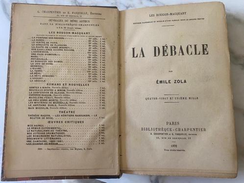 Zola "La débacle" 1892, Livres, Littérature, Utilisé, Europe autre, Enlèvement