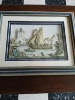 Lot van 4 Anton Pieck 3D tekeningen, Antiek en Kunst, Kunst | Tekeningen en Fotografie, Ophalen of Verzenden