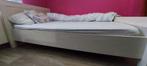 bed 120 van de 200, inclusief boxspring en matras, Huis en Inrichting, Slaapkamer | Bedden, Wit, 120 cm, Verstelbaar, Gebruikt