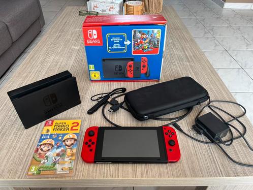 Nintendo Switch in nieuwstaat! + accesoires, Games en Spelcomputers, Spelcomputers | Nintendo Switch, Zo goed als nieuw, Met games