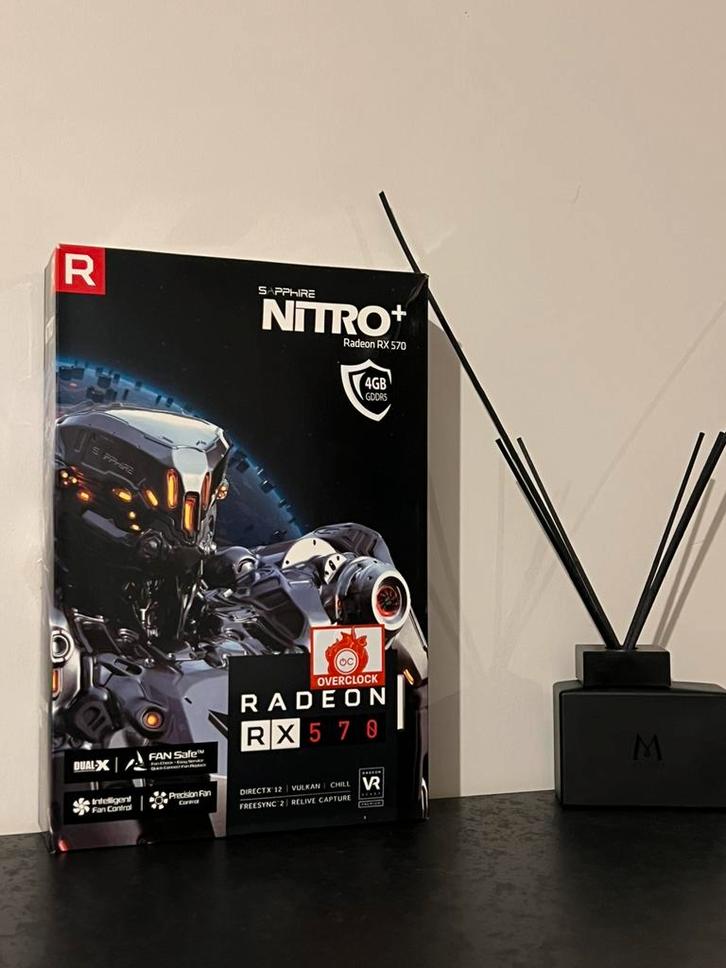 Sapphire Nitro+ RX 570 4GB, Computers en Software, Videokaarten, Zo goed als nieuw, AMD, GDDR5, Ophalen of Verzenden