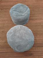 2 Poefs, Huis en Inrichting, Zetels | Voetbanken en poefs, Ophalen, Nieuw, Stof, 50 tot 75 cm