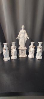 5 mooie stuks vieux Paris Madonna 38 cm hoog 4 kaarsen 20 cm, Ophalen of Verzenden