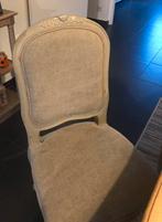 4 massieve landelijke stoelen taupe grijs, Huis en Inrichting, Stoelen, Ophalen