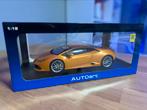 AUTOart Lamborghini Huracan LP610-4 Oranje 1/18, Ophalen, Zo goed als nieuw, Auto, Autoart