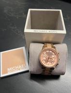 Horloge Michael kors rose goud met steentjes, Ophalen of Verzenden, Zo goed als nieuw