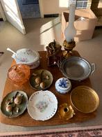 Assortiment schalen, koffiemolen, lamp,…, Antiek en Kunst, Ophalen