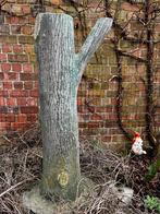 Ornement de jardin vintage - tronc d’arbre en ciment, Jardin & Terrasse, Enlèvement, Utilisé