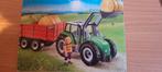 Playmobil 6130 tractor met aanhangwagen, Ophalen, Zo goed als nieuw