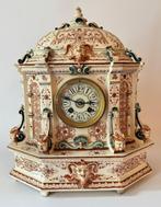 Pendule en faïence LONGWY 1888   emaux, Ophalen of Verzenden