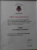 Oorkonde Orde van Leopold II, Oorkondes, Ophalen of Verzenden, Zo goed als nieuw