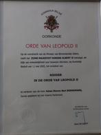 Oorkonde Orde van Leopold II, Ophalen of Verzenden, Zo goed als nieuw