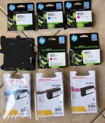 8 HP inktcartridges: 8 € per stuk (60 € voor alles samen) beschikbaar voor biedingen