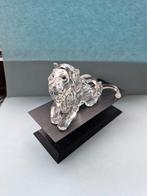 Swarovski leeuw met plaquet, Collections, Swarovski, Enlèvement ou Envoi, Comme neuf, Figurine