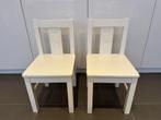 2 witte houten kinderstoeltjes, Enlèvement, Comme neuf
