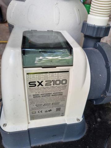 Pompe à filtre à sable Intex Intex 6m3/h 2100SX avec 2 vanne, Enlèvement