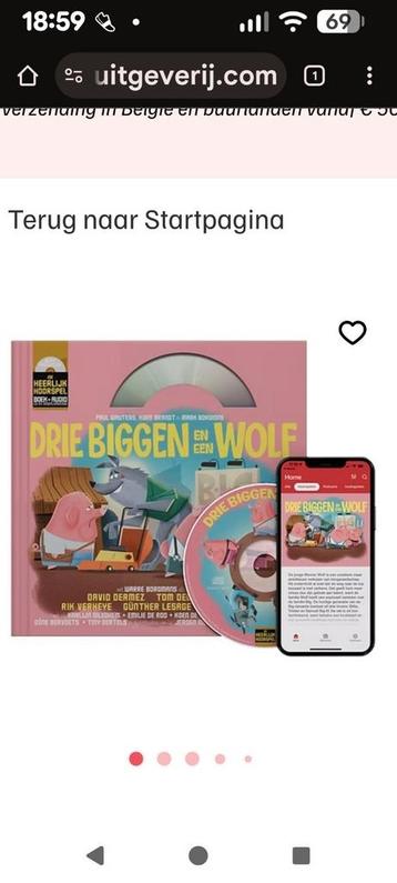 Drie biggen en een wolf - special edition (met cd en downloa beschikbaar voor biedingen
