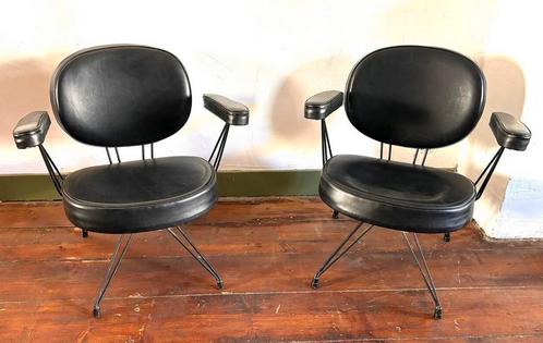 Pierre Paulin for Thonet pair of Lounge Arm Chairs, Huis en Inrichting, Fauteuils, Gebruikt, Ophalen of Verzenden