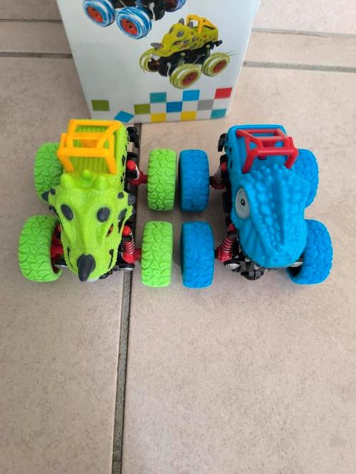 speelgoedautoset van 2 monstertruck dinosaurusauto's baby, Kinderen en Baby's, Speelgoed |Speelgoedvoertuigen, Nieuw, Ophalen of Verzenden