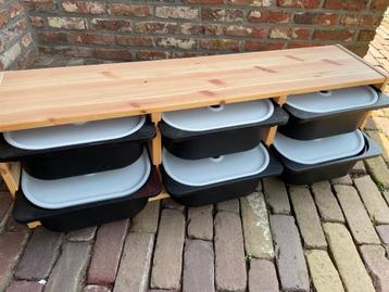 ikea trofast wandkastje met 6 bakjes en deksel, Enlèvement ou Envoi