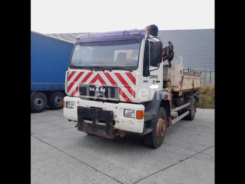 Gemeentelijk voertuig vrachtwagen 4X4 met kraan en kipper MA, Auto's, Vrachtwagens, Bedrijf, Te koop, MAN, Overige brandstoffen