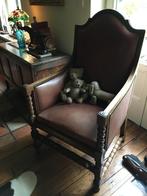 koppel vintage lederen zetels, Antiek en Kunst, Ophalen