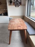 Tafel teak : 240 x 90 cm, Huis en Inrichting, Tafels | Eettafels, Ophalen, Gebruikt, Teakhout, 200 cm of meer