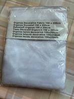 nieuwe witte organza stof, Hobby en Vrije tijd, Stoffen en Lappen, 120 cm of meer, Wit, Ophalen of Verzenden, Polyester