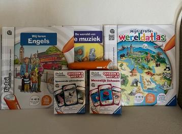 Educatief tiptoi set (stift, boeken, quizzen) beschikbaar voor biedingen