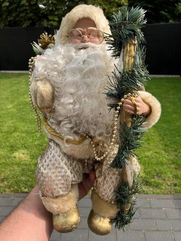 Kerstman Santa Claus Goud voor hoektafel !! 38 Cm hoog beschikbaar voor biedingen