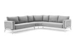 Nieuwe Mosa loungehoek in wit aluminium, Nieuw, Loungeset, Ophalen, 5 zitplaatsen