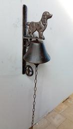 Cloche ou horloge ancienne avec une photo d'un chien, Enlèvement ou Envoi