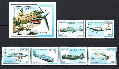 Postzegels : Themareeksen luchtvaart, Timbres & Monnaies, Timbres | Timbres thématiques, Affranchi, Avions, Enlèvement ou Envoi